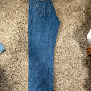 Levi's Straight-Leg Jeans in Medium Blue Denim